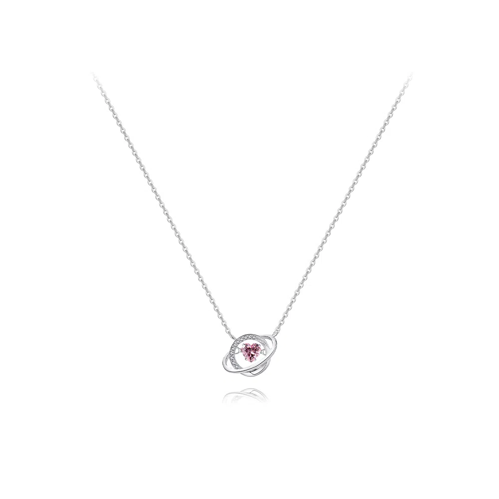 【925银】 六桂福珠宝 小众设计 经典百搭精致简约 日常轻奢高级感 锆石 项链 女款