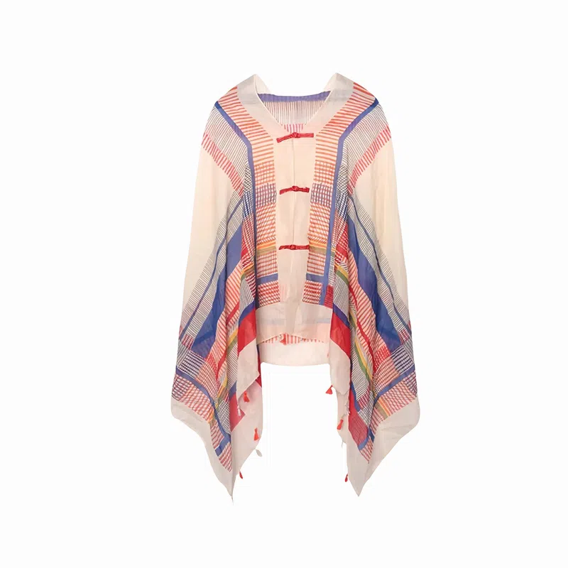 北极绒 春夏季薄款百搭遮阳潮流复古遮阳斗篷旅游穿搭拍照 聚酯纤维 披肩 男女同款情侣款