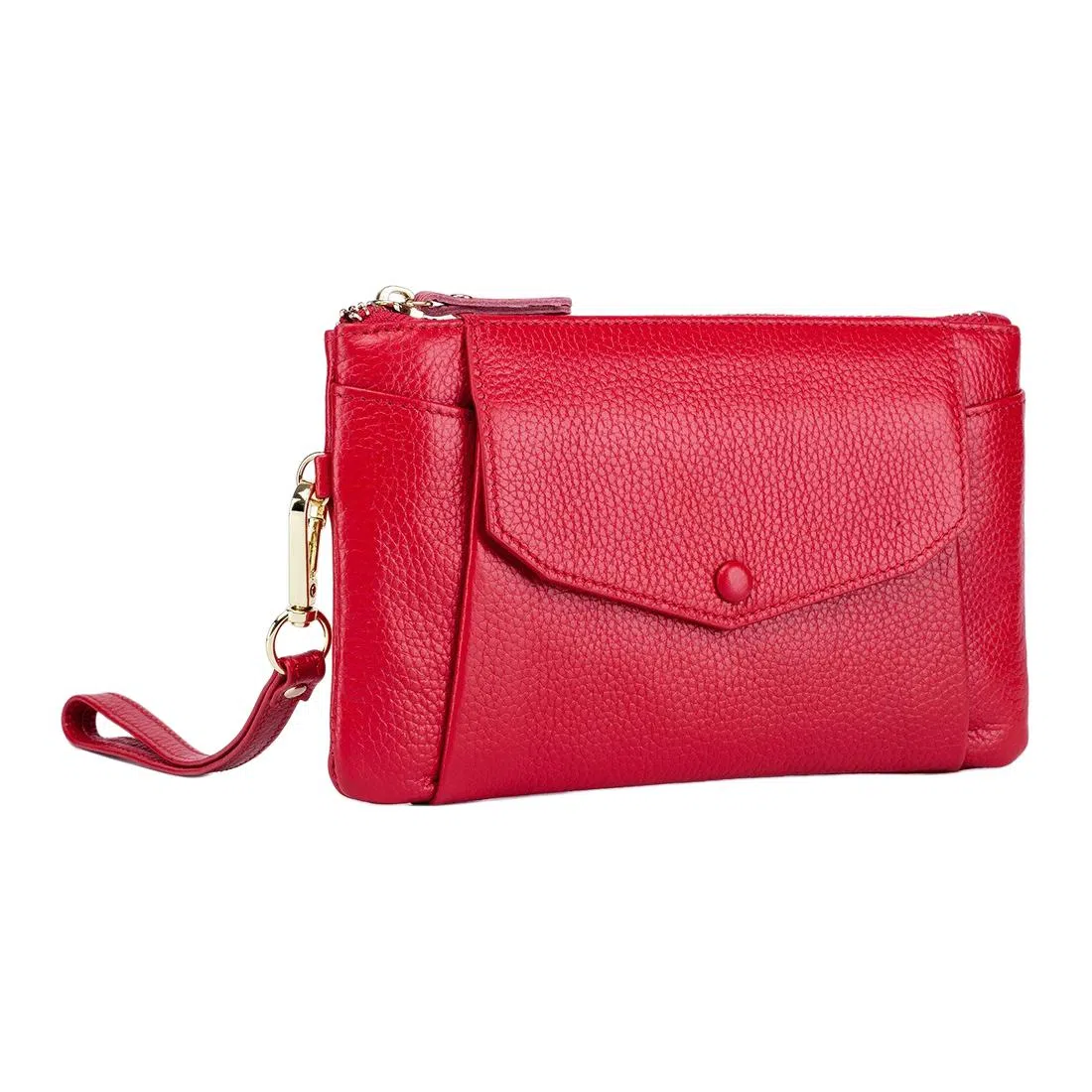 掐尖 纯色小众长款真皮简约 头层牛皮 钱包 女款 多色