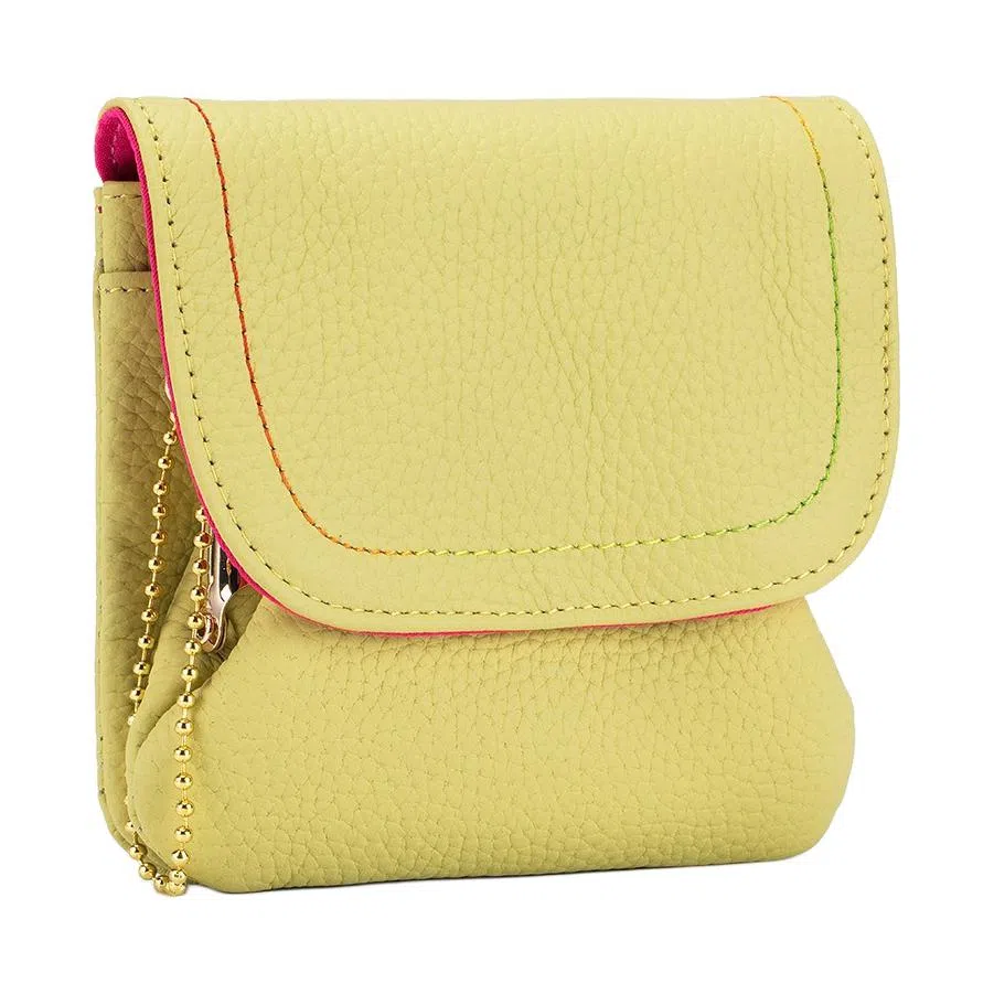 掐尖 真皮时尚简约小钱袋大容量创意硬币卡包夹子收纳包 头层牛皮 零钱包 常规 男女同款情侣款 多色