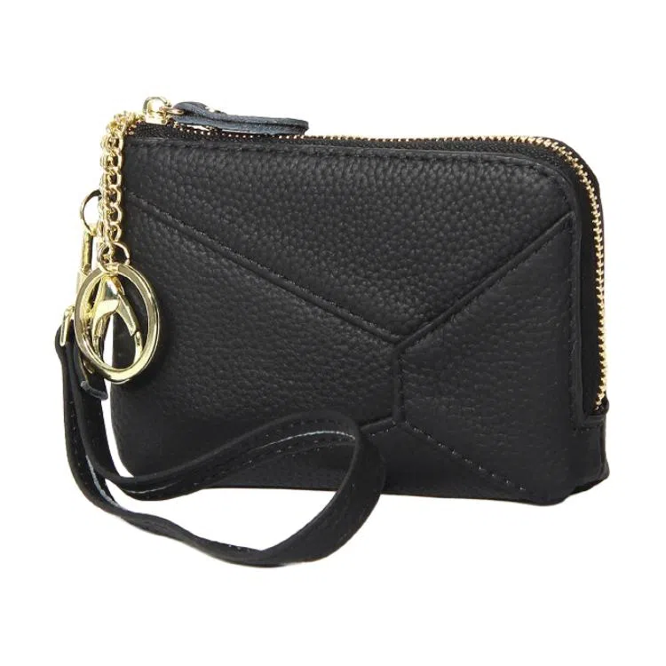 掐尖 纯色时尚潮流百搭 头层牛皮 零钱包 常规 男女同款情侣款 多色