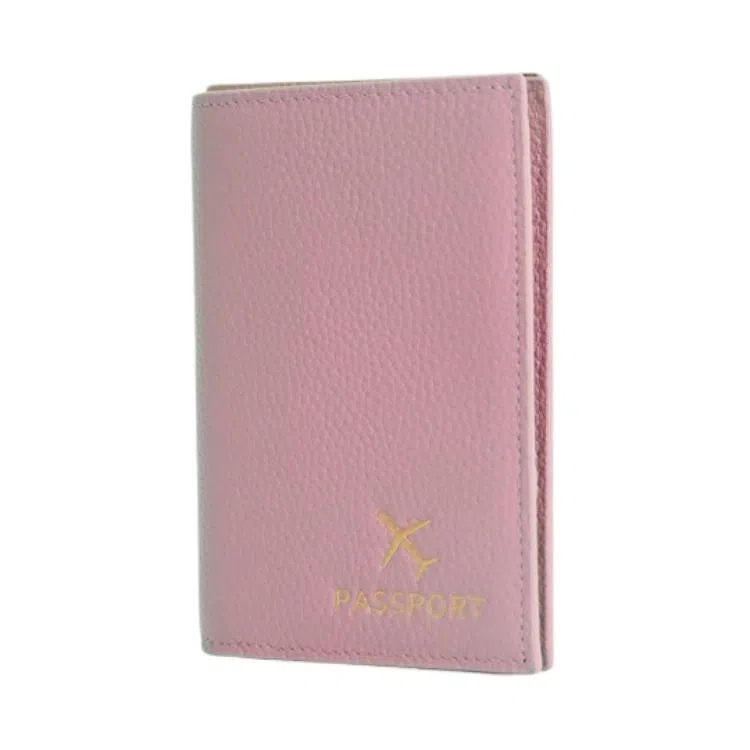 掐尖 纯色简约时尚百搭便携 头层牛皮 机票夹证件收纳包证件包护照包 男女同款情侣款 多色