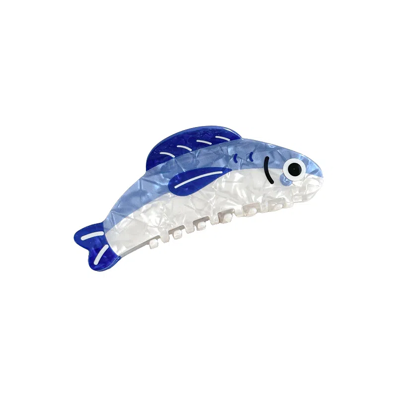 蒙妮 个性创意沙丁鱼抓夹小众设计 亚克力 发夹 女款