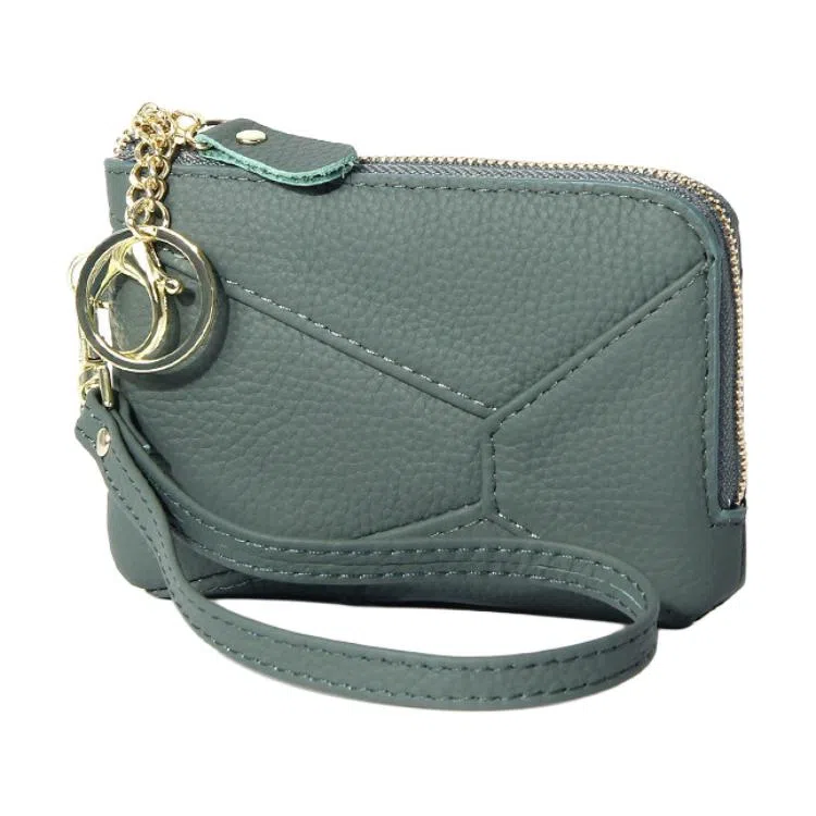 掐尖 纯色时尚潮流百搭 头层牛皮 零钱包 常规 男女同款情侣款 多色