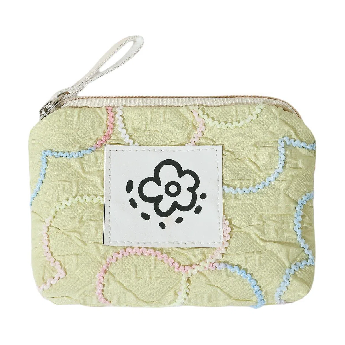 掐尖 小巧便携可爱简约口红精致收纳硬币 帆布 零钱包 常规 女款 咖色/白色/粉色/绿色