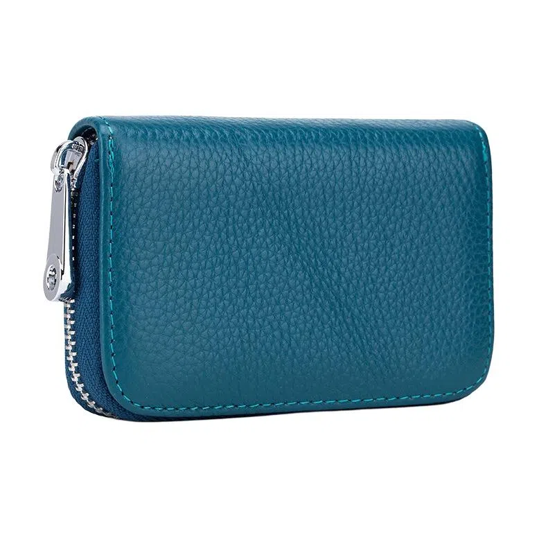 掐尖 风琴证件包拉链防盗刷磁卡夹卡片 头层牛皮 卡包 常规 男女同款情侣款 多色