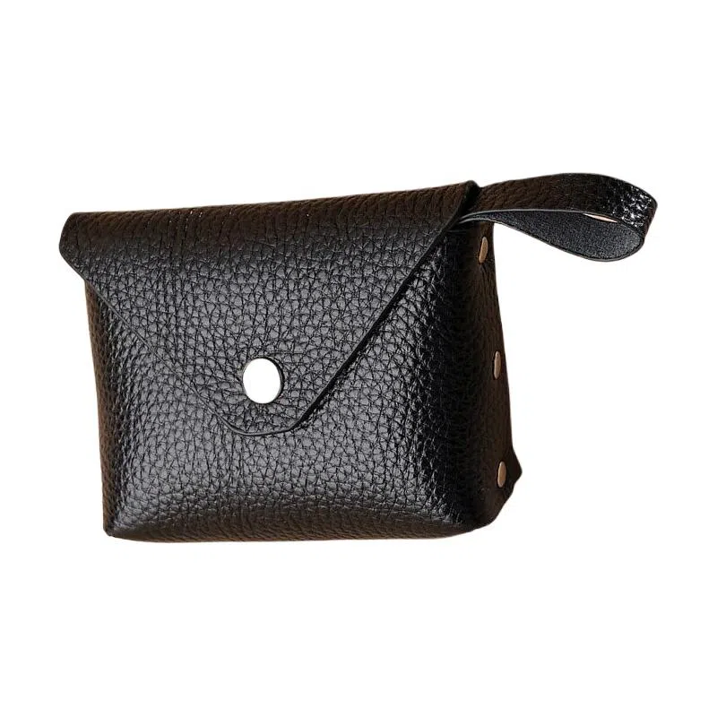 掐尖 便携式小巧简约纯色 头层牛皮 零钱包 男女同款情侣款 多色