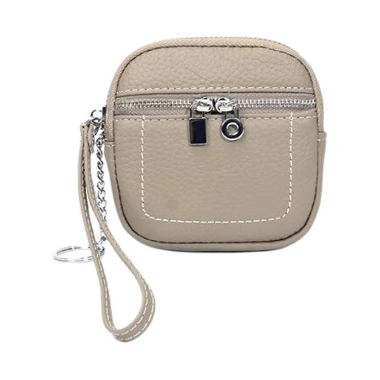 掐尖 简约纯色小巧精致 头层牛皮 零钱包 常规 男女同款情侣款 多色