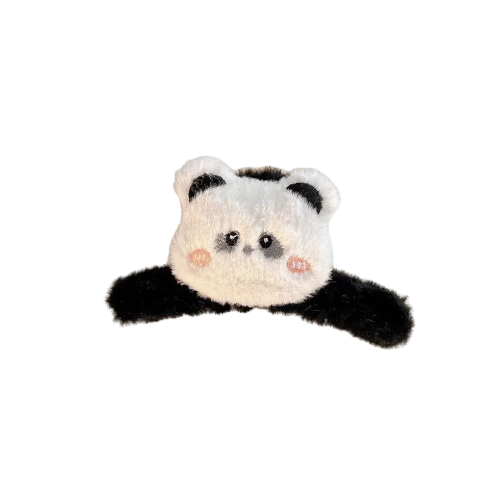 希铃 可爱毛绒 小动物卡通少女感抓夹 聚酯纤维 发夹 女款