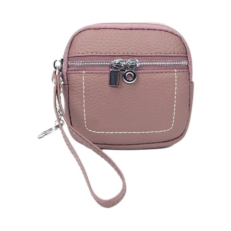 掐尖 简约纯色小巧精致 头层牛皮 零钱包 常规 男女同款情侣款 多色