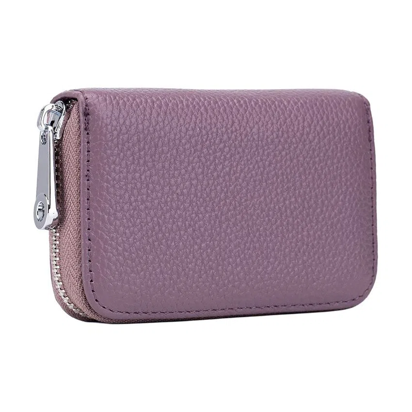 掐尖 风琴证件包拉链防盗刷磁卡夹卡片 头层牛皮 卡包 常规 男女同款情侣款 多色