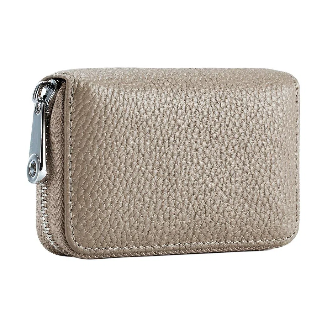 掐尖 风琴证件包拉链防盗刷磁卡夹卡片 头层牛皮 卡包 常规 男女同款情侣款 多色