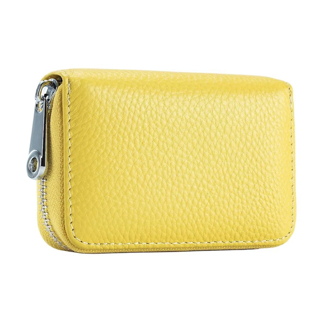 掐尖 风琴证件包拉链防盗刷磁卡夹卡片 头层牛皮 卡包 常规 男女同款情侣款 多色