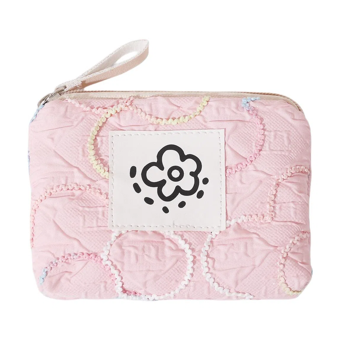 掐尖 小巧便携可爱简约口红精致收纳硬币 帆布 零钱包 常规 女款 咖色/白色/粉色/绿色