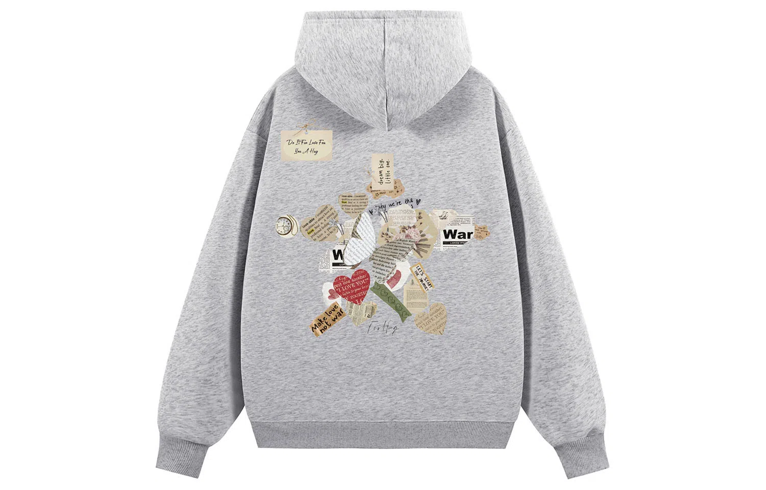 FORHUG Geometric Print Hoodie