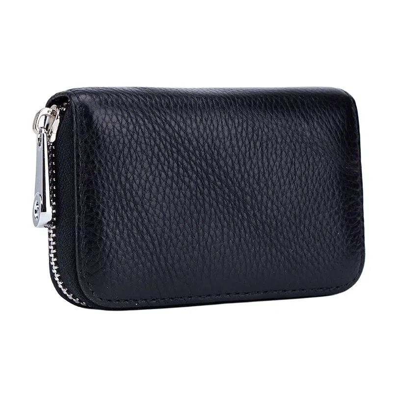 掐尖 风琴证件包拉链防盗刷磁卡夹卡片 头层牛皮 卡包 常规 男女同款情侣款 多色