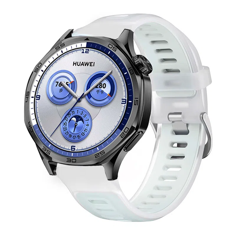 亿祈发 表带 华为适用 硅胶材质 冰晶果冻双色硅胶表带男女通用