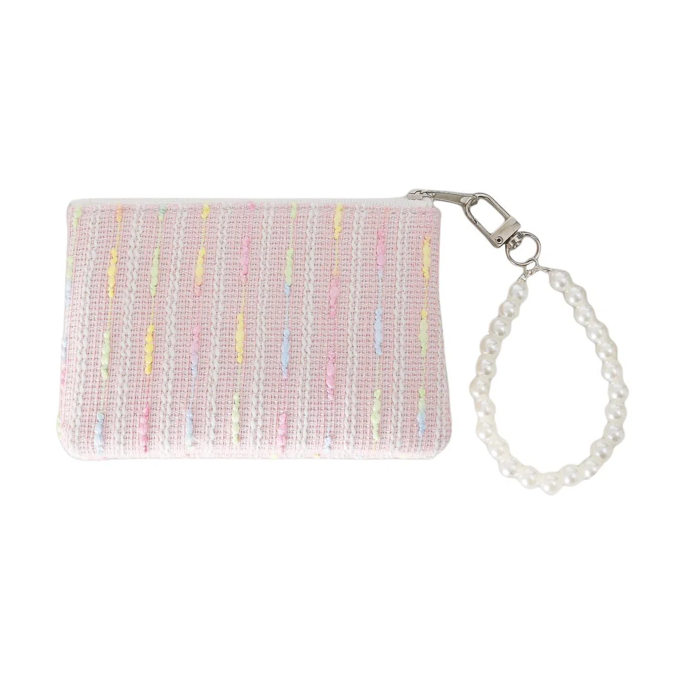 掐尖 碎花绗缝口红收纳包女士硬币包耳机数据线小钱袋 帆布 零钱包 女款 蓝色 黄色 粉色