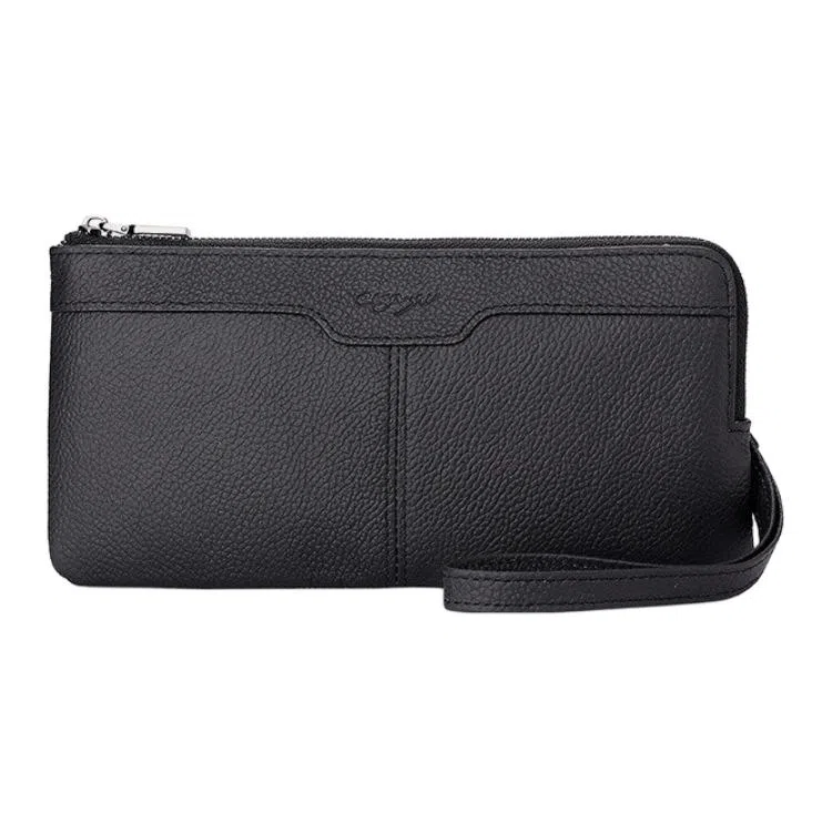 掐尖 时尚多卡位卡包真皮多功能长款钱夹 头层牛皮 零钱包 男女同款情侣款 多色