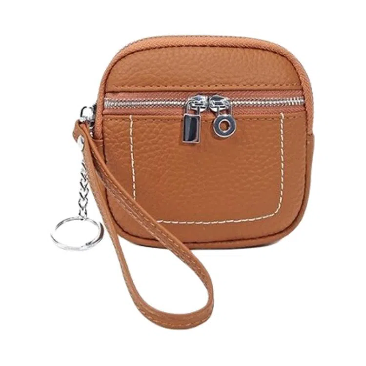 掐尖 简约纯色小巧精致 头层牛皮 零钱包 常规 男女同款情侣款 多色