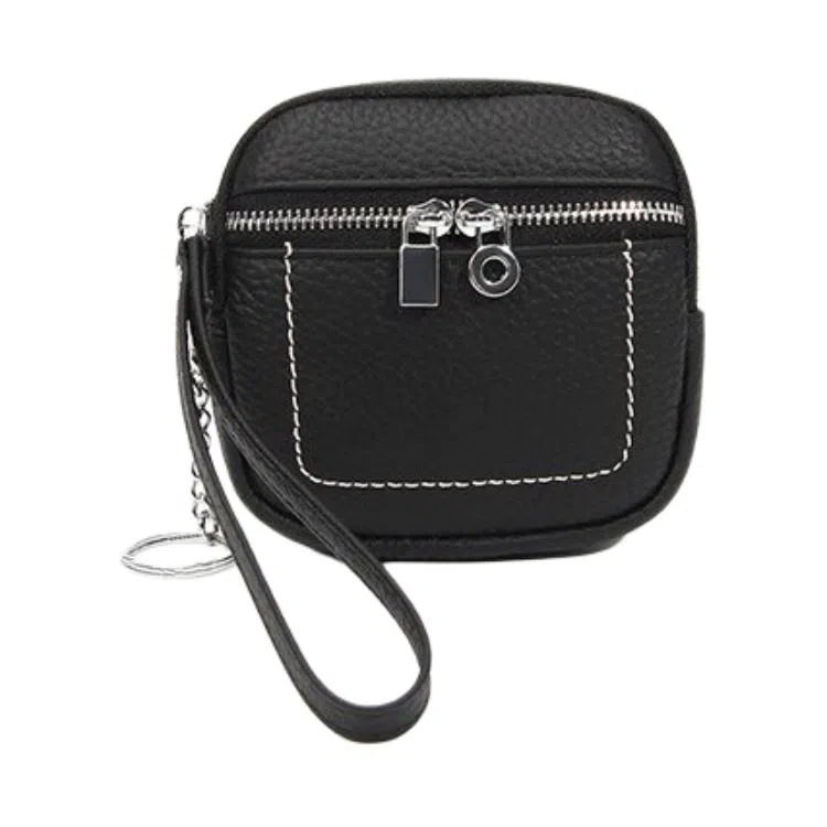 掐尖 简约纯色小巧精致 头层牛皮 零钱包 常规 男女同款情侣款 多色