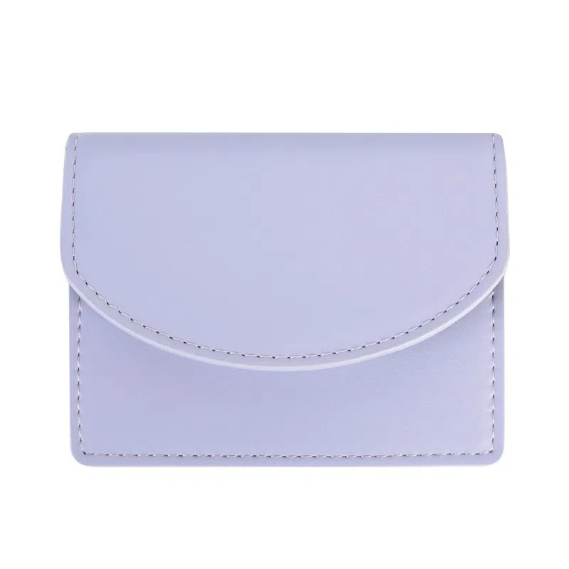 掐尖 简约纯色小巧便携 皮革 卡包 女款 多色