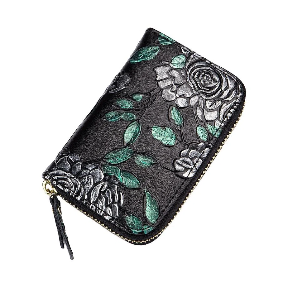 掐尖 时尚小众设计精致便携 牛皮 卡包 女款 多色