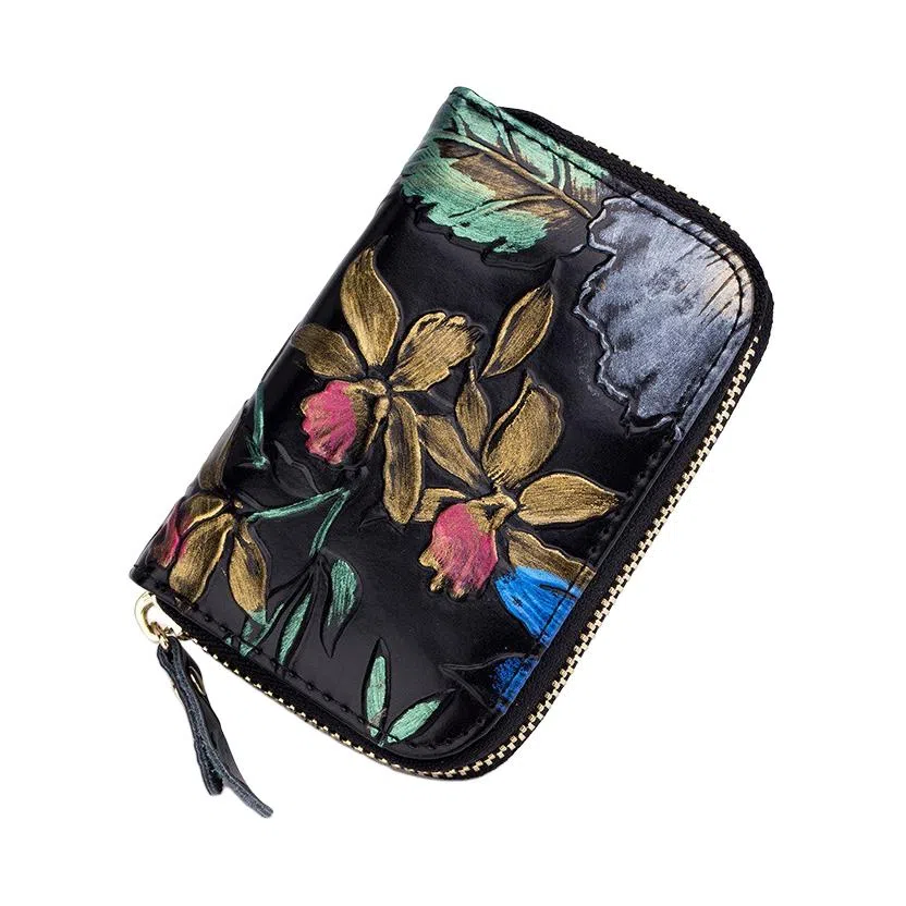 掐尖 时尚小众设计精致便携 牛皮 卡包 女款 多色