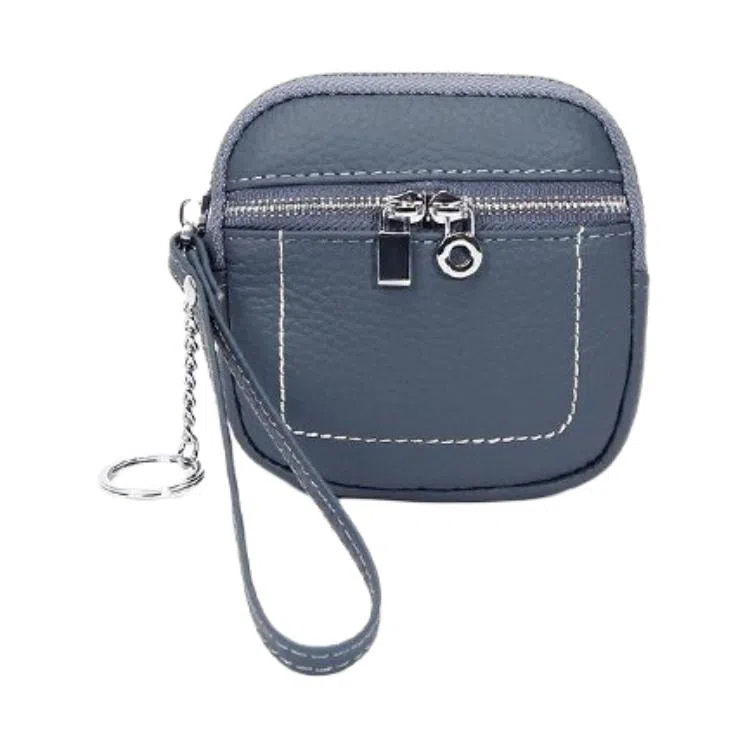 掐尖 简约纯色小巧精致 头层牛皮 零钱包 常规 男女同款情侣款 多色