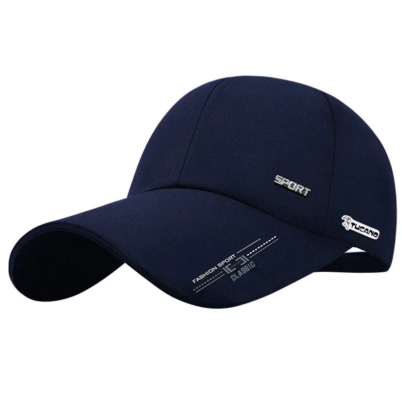 啄木鸟 加长帽檐显脸小鸭舌帽休闲百搭防晒大码太阳帽四季款 棉 棒球帽 男款