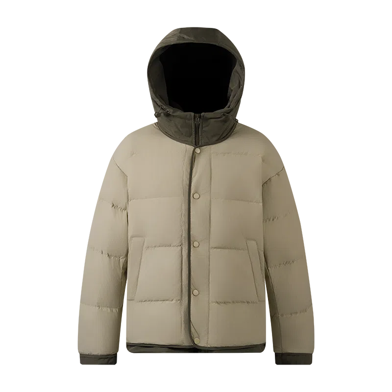 鸭鸭 纯色单排扣纯色保暖羽绒服 男款