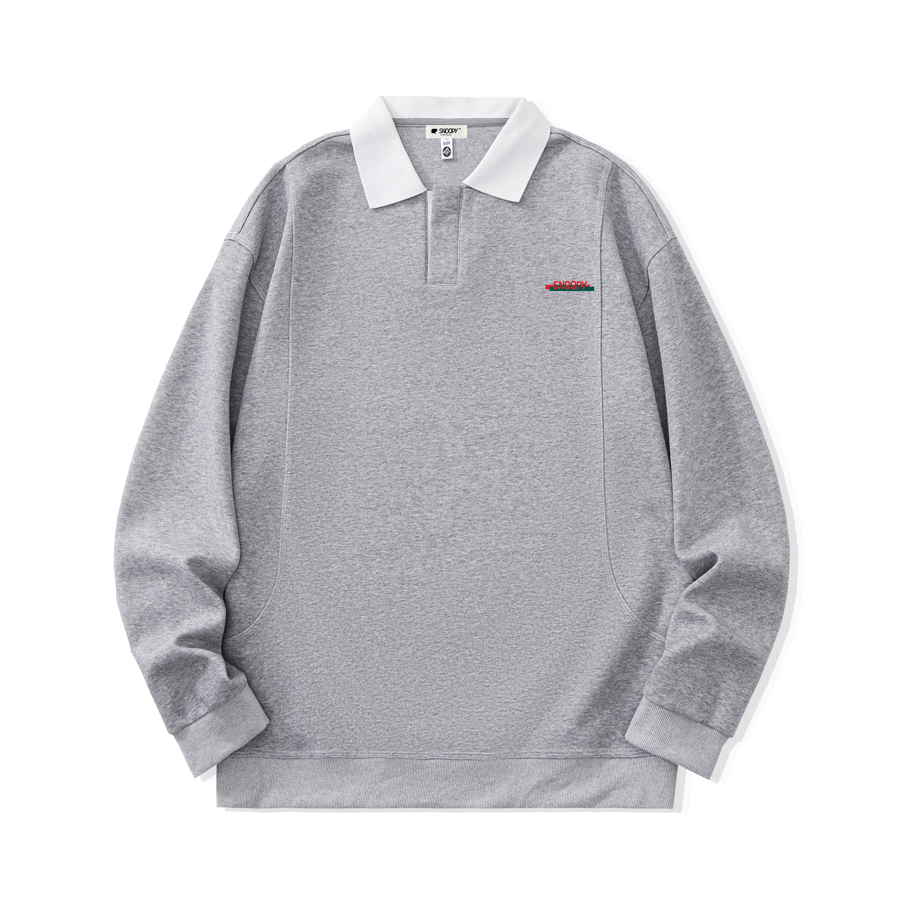 SNOOPY Colorblock Pullover Collar Sweatshirt