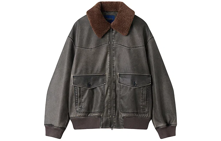 Teenie Weenie Men Embossed Letter Cotton Jacket