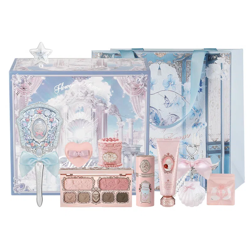 花知晓 贝壳珍珠彩妆套装 易上色自然哑光