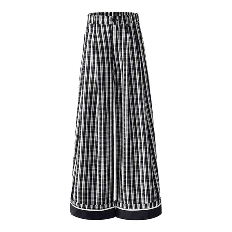 Jindun Retro Plaid Jeans