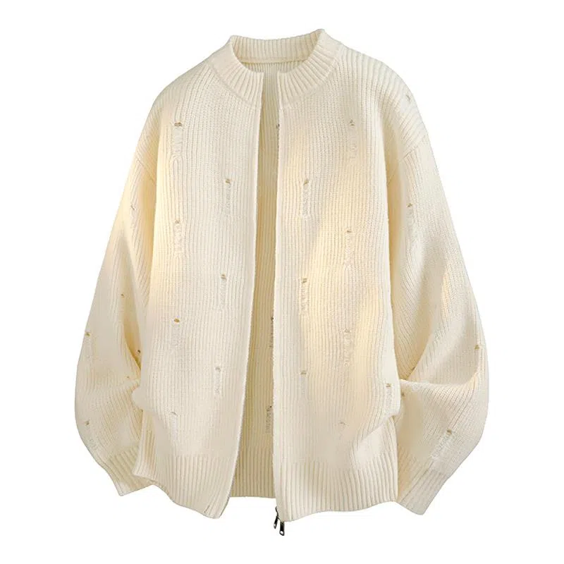 金盾 潮流圆领宽松长袖针织衫 男款