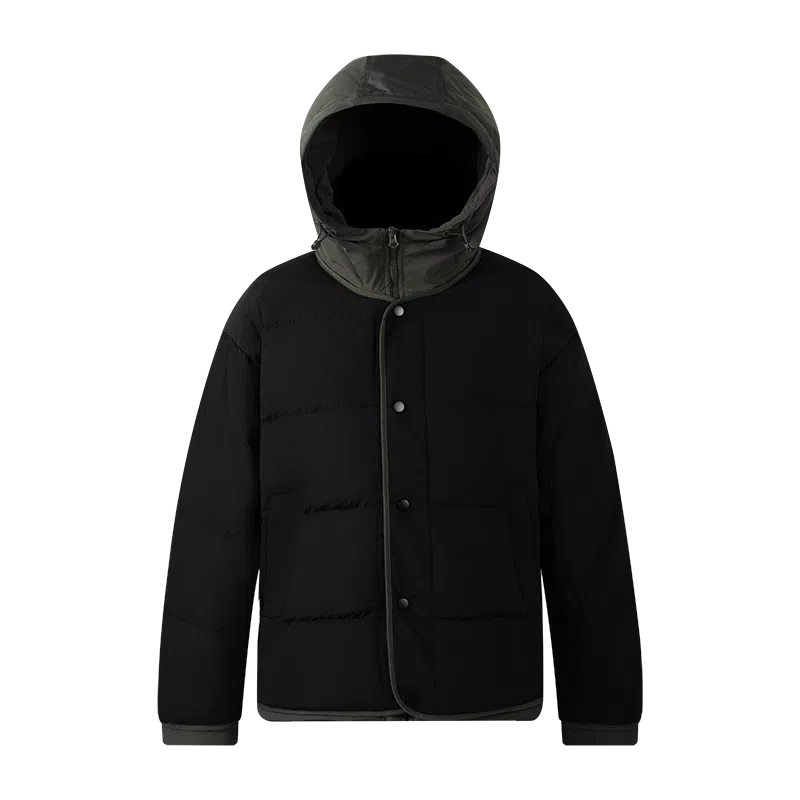 鸭鸭 纯色单排扣纯色保暖羽绒服 男款