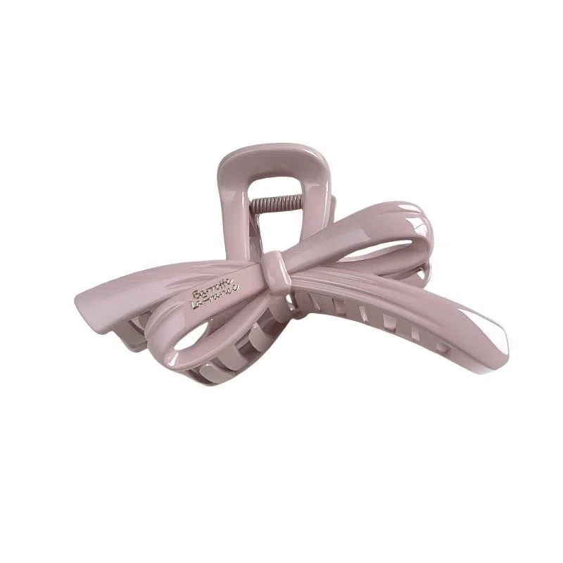 丹琴 甜美蝴蝶结 气质飘带高级感盘发抓夹 鲨鱼夹气质后脑勺发卡子头饰#好运 亚克力 发夹 女款