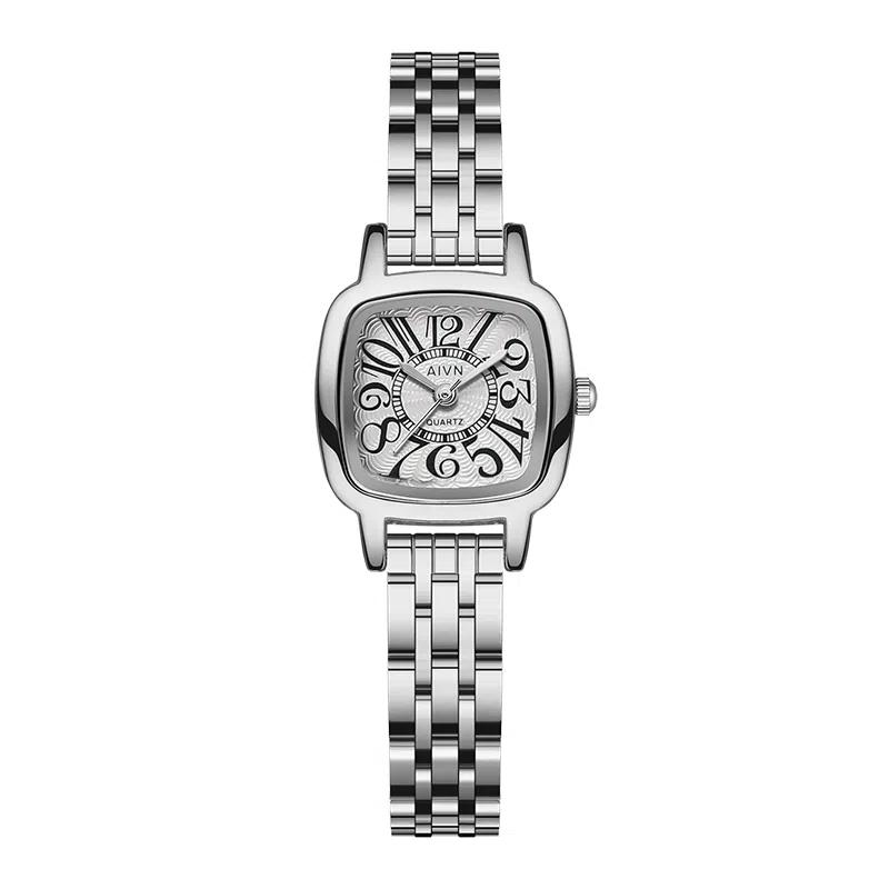 AIVN Elegant Quartz Watch Silver Dial