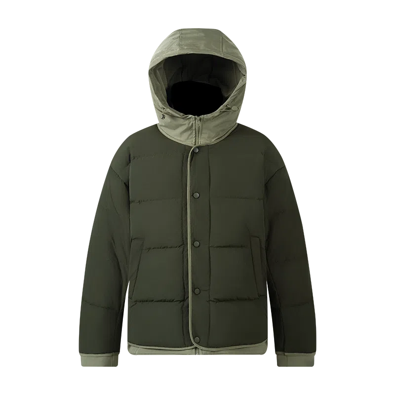 鸭鸭 纯色单排扣纯色保暖羽绒服 男款