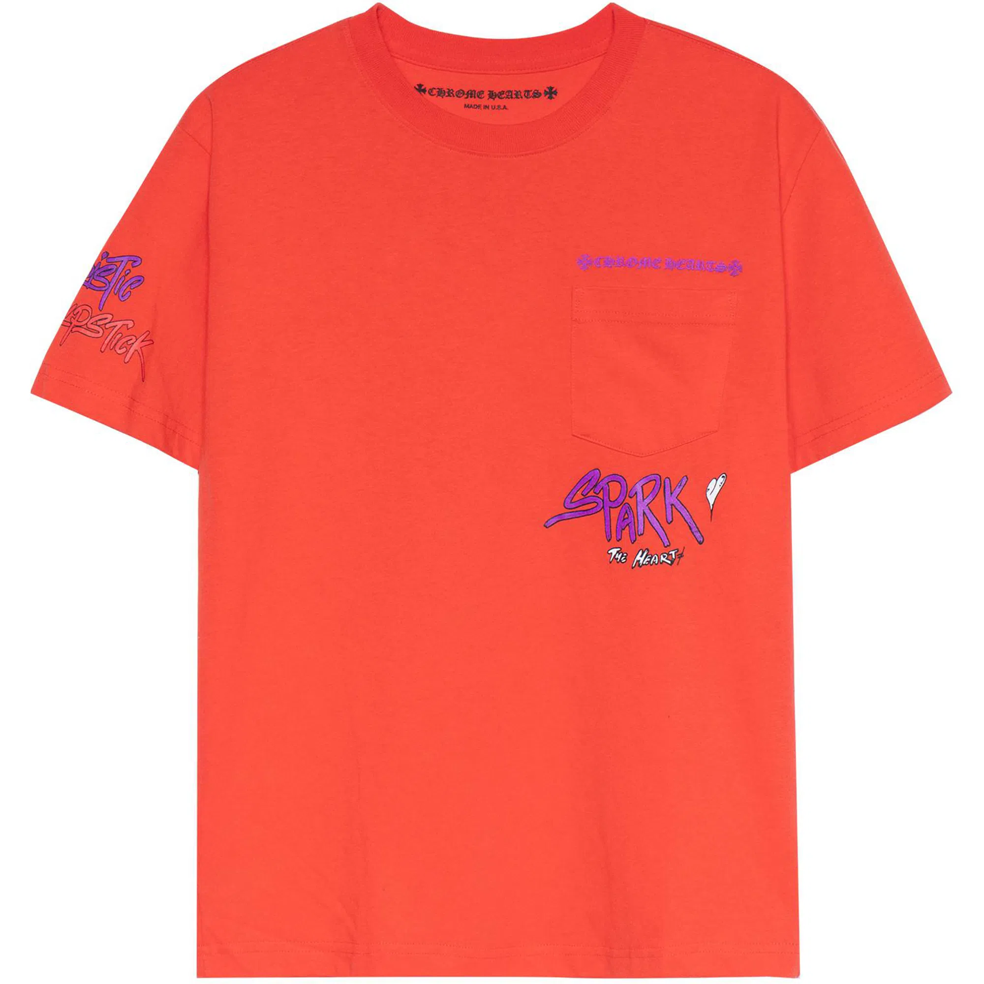 Chrome Hearts FW23 Graffiti Print T-Shirt Red