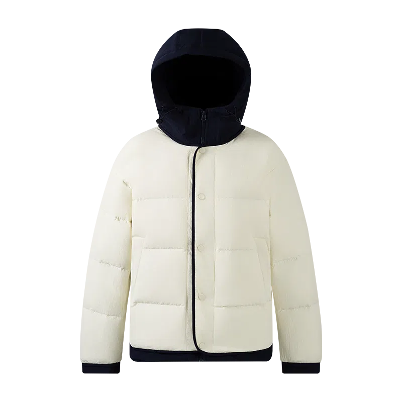 鸭鸭 纯色单排扣纯色保暖羽绒服 男款