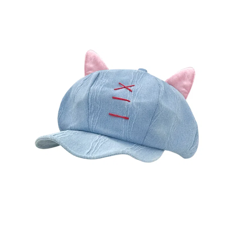 OXO OVERLOAD Rabbit Ear Washed Denim Beret