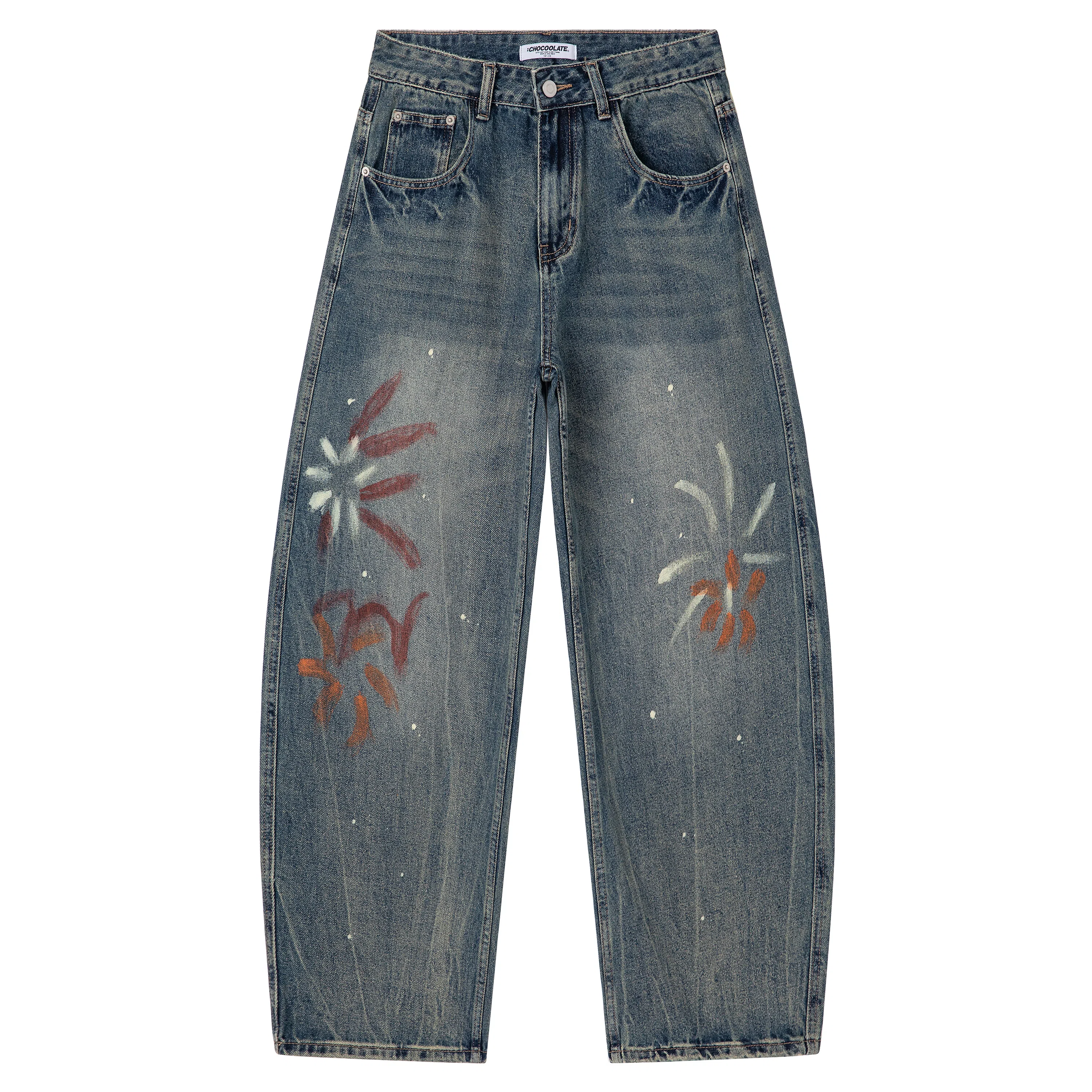 CHOCOOLATE Cat Whisker Straight Leg Jeans
