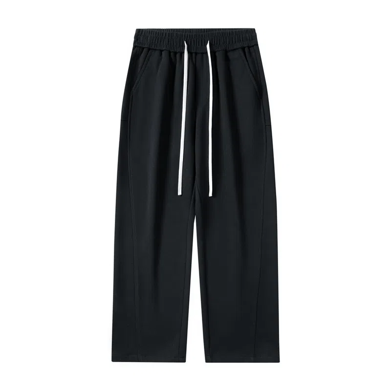 金盾 纯色系带直筒休闲裤 男款