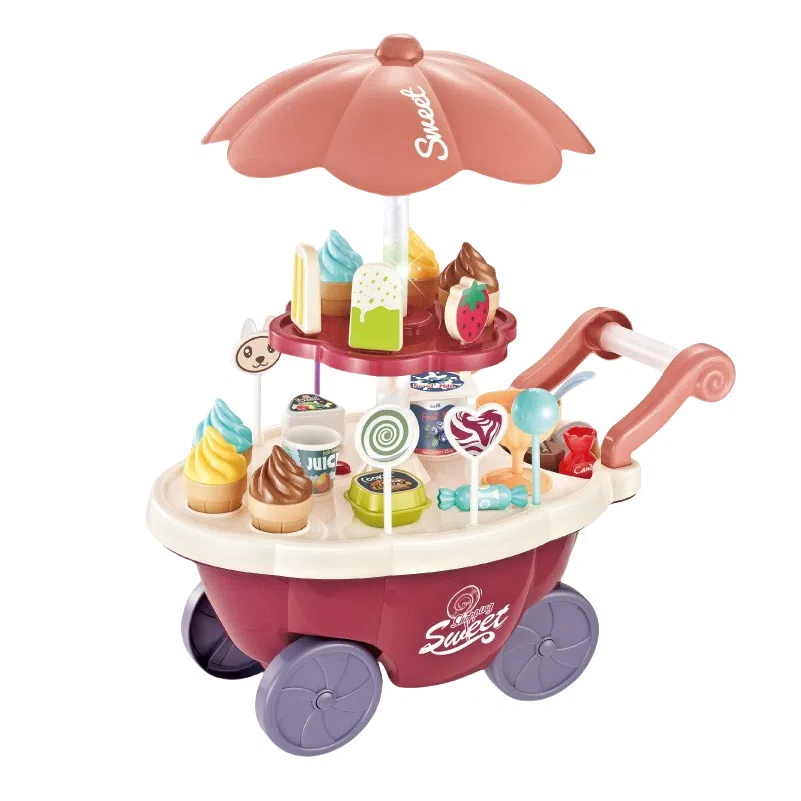 咕轹 旋转冰淇淋车 仿真玩具
