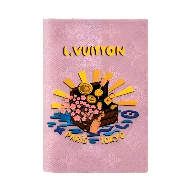 LOUIS VUITTON x Nigo Passport Cover Pink