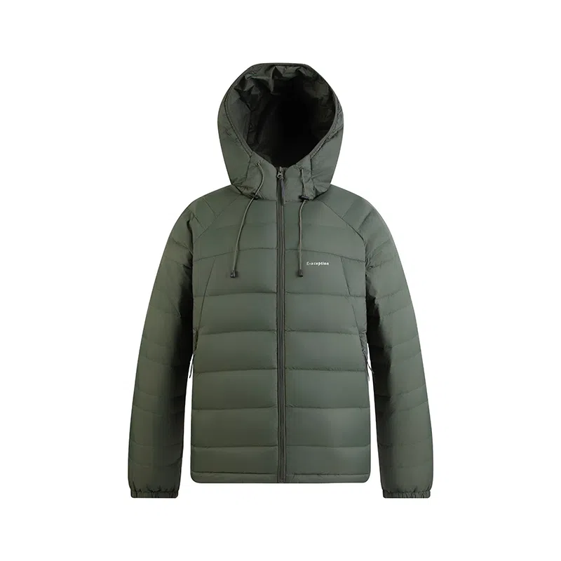 鸭鸭 户外运动连帽纯色羽绒服 男女同款