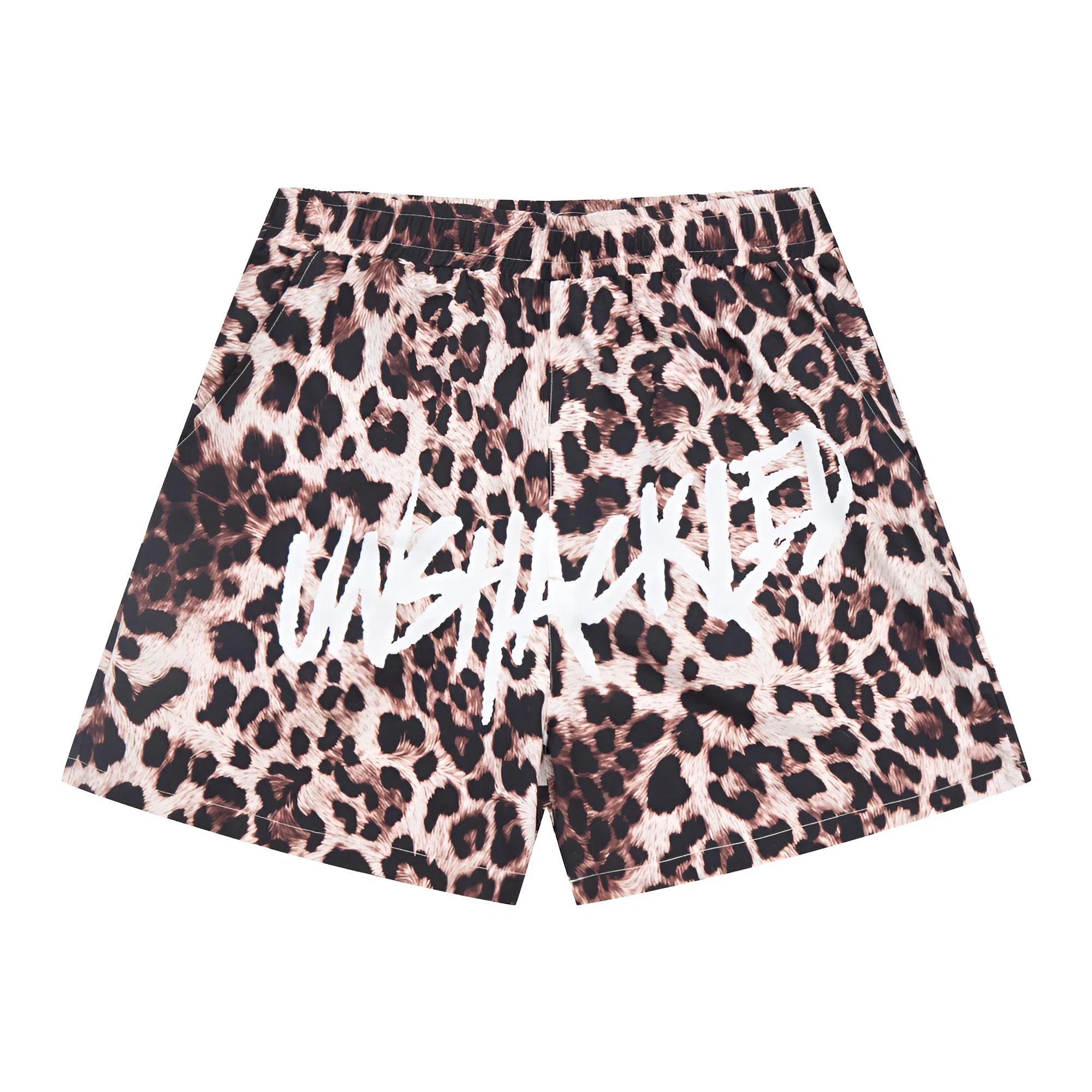 TWO TWO TREE Leopard Print Basketball Shorts