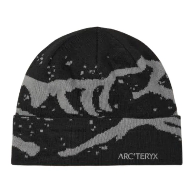 Arcteryx Logo Recycled Polyester Beanie Black